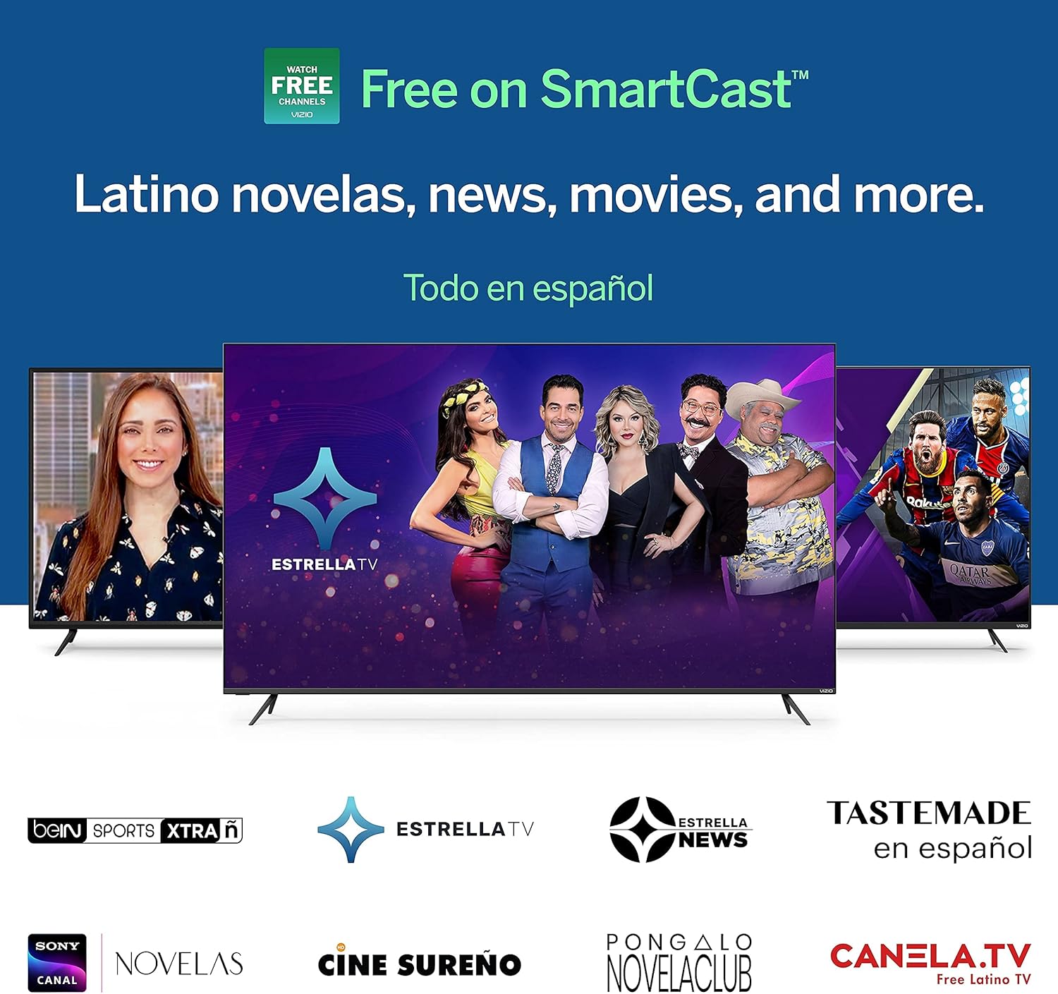 VIZIO 24-inch 1080p Smart TV with Apple AirPlay and Chromecast Built-in, Screen Mirroring for Second Screens, & 150+ Free Streaming Channels, D24f-J09, 2021 Model (Renewed) - Image 6