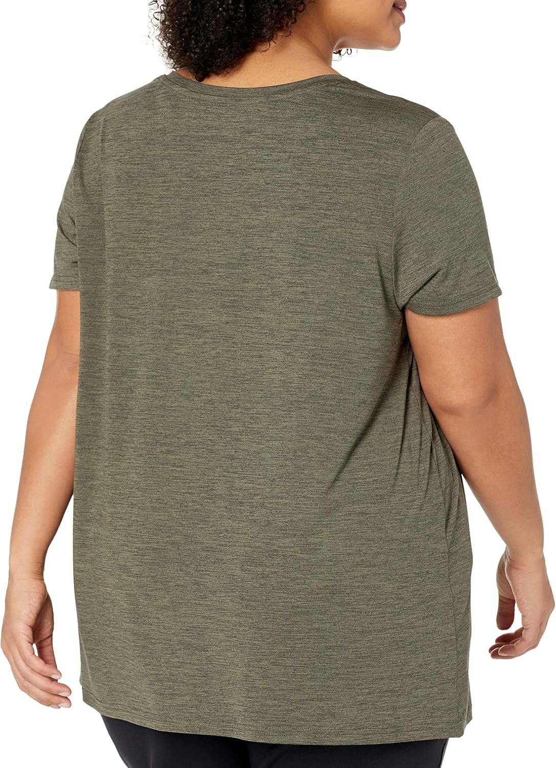 Amazon Essentials Women's Active Quick Dry Tech Stretch Short-Sleeve V-Neck T-Shirt (Available in Plus Size), Pack of 2 - Image 6