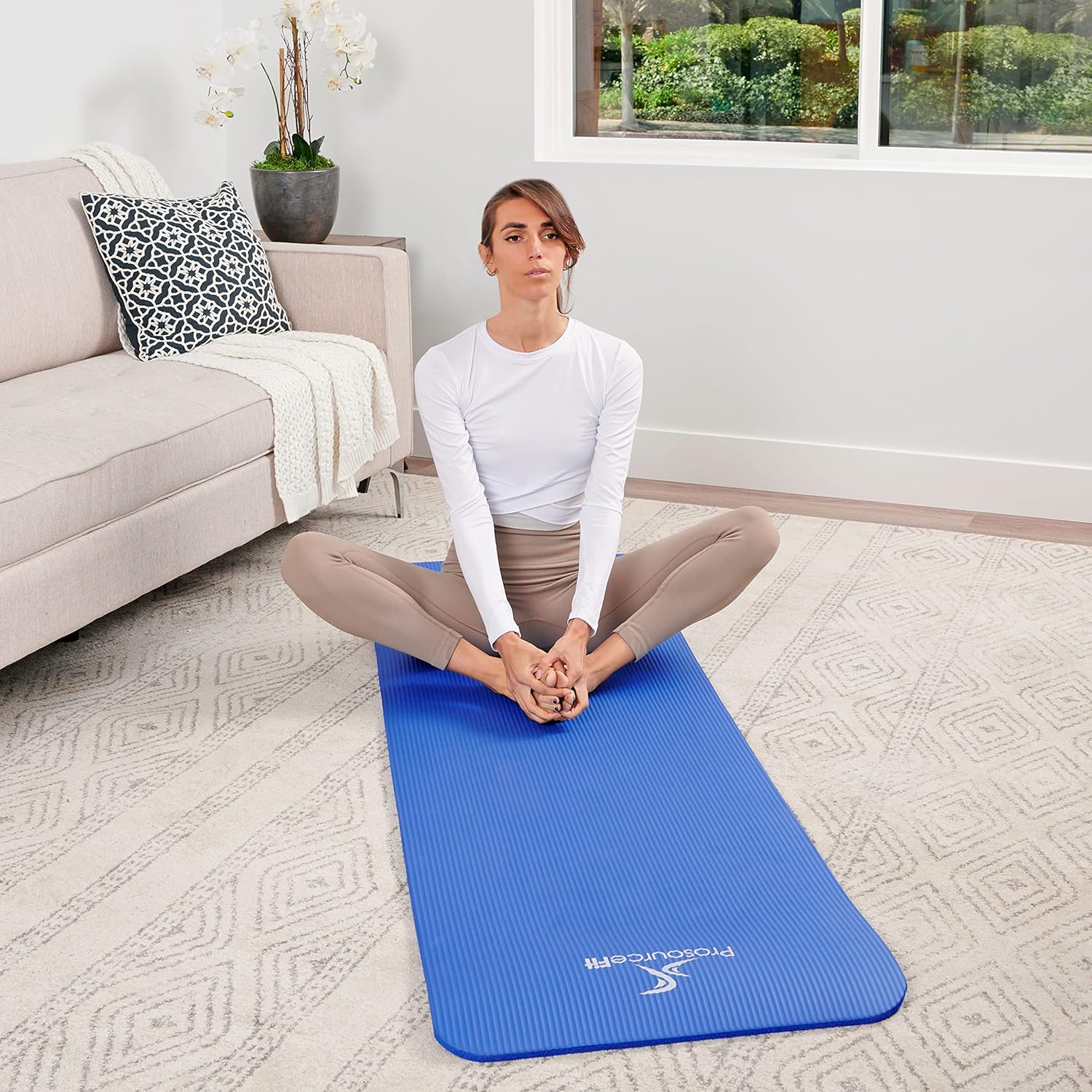 ProsourceFit Extra Thick Yoga and Pilates Mat ½” (13mm), 71-inch Long High Density Exercise Mat with Comfort Foam and Carrying Strap - Image 7