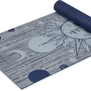 Gaiam Yoga Mat – Premium 6mm Print Reversible Extra Thick Non Slip Exercise & Fitness Mat for All Types of Yoga, Pilates & Floor Workouts (68″ x 24″ x 6mm Thick)