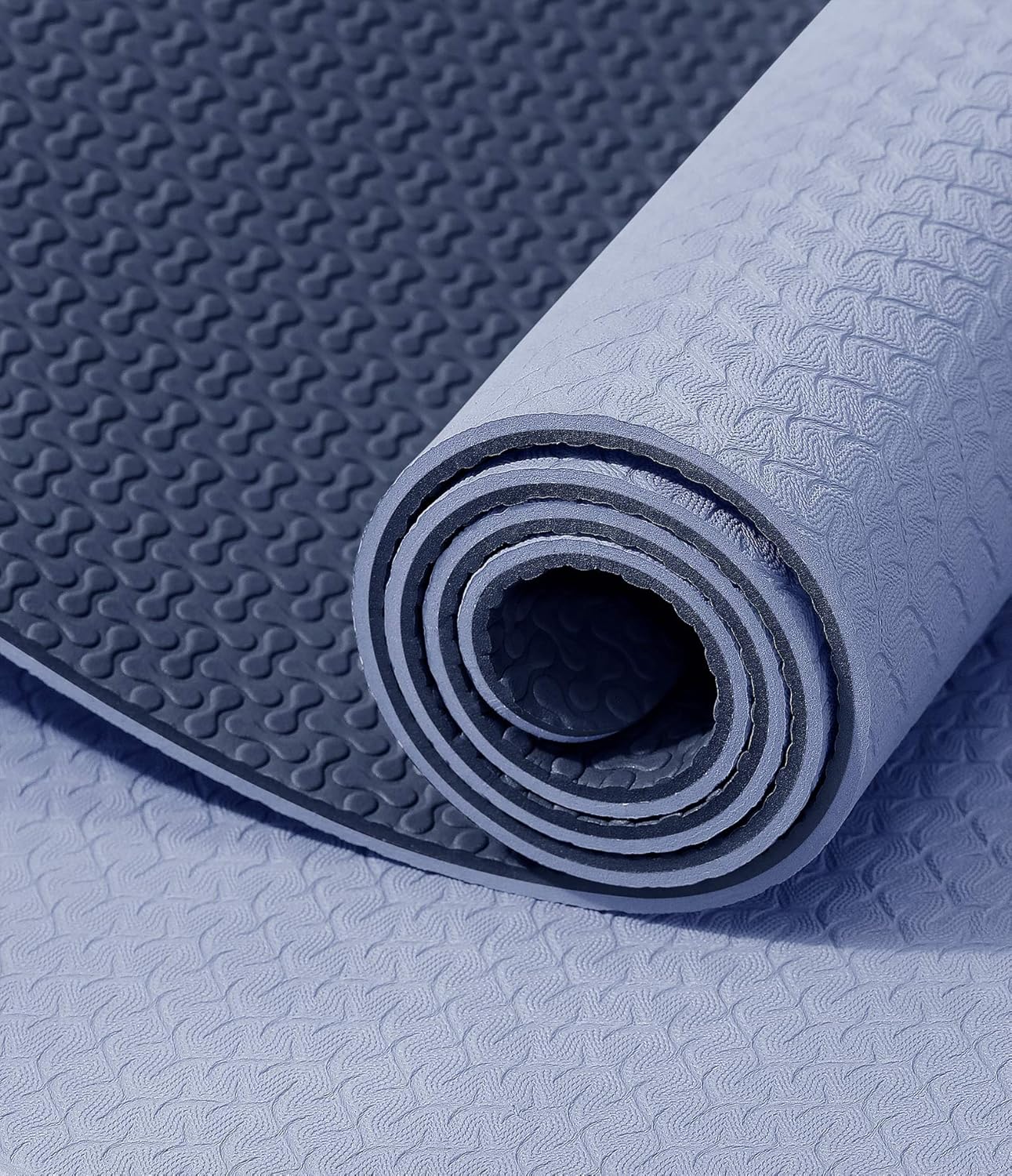 IUGA Yoga Mat Non Slip Anti-tear Pilates Mat Eco Friendly Hot Yoga Mats Thick for Workout & Exercise(72"x 24"x 6mm) - Image 2
