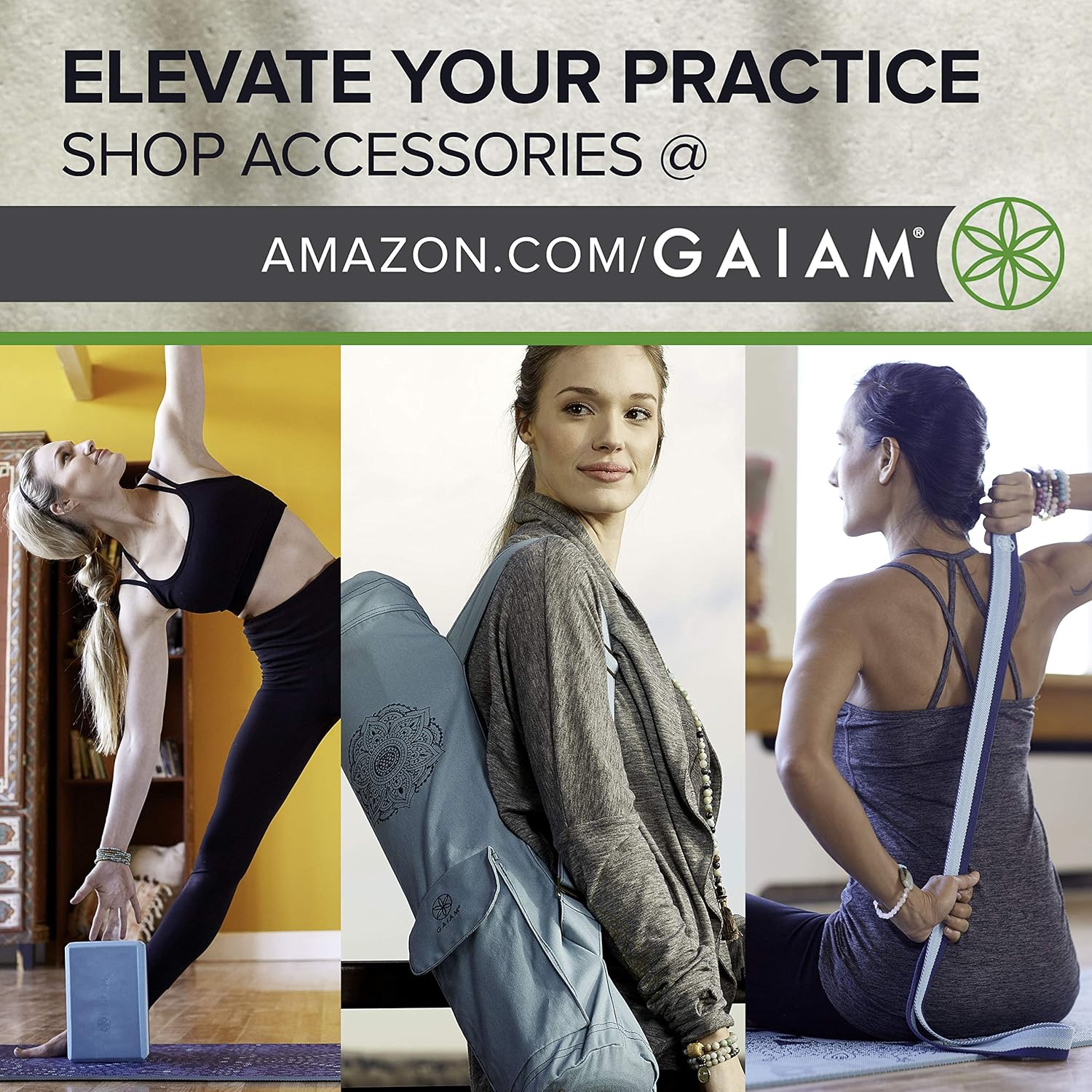 Gaiam Yoga Mat - Premium 6mm Print Reversible Extra Thick Non Slip Exercise & Fitness Mat for All Types of Yoga, Pilates & Floor Workouts (68" x 24" x 6mm Thick) - Image 6