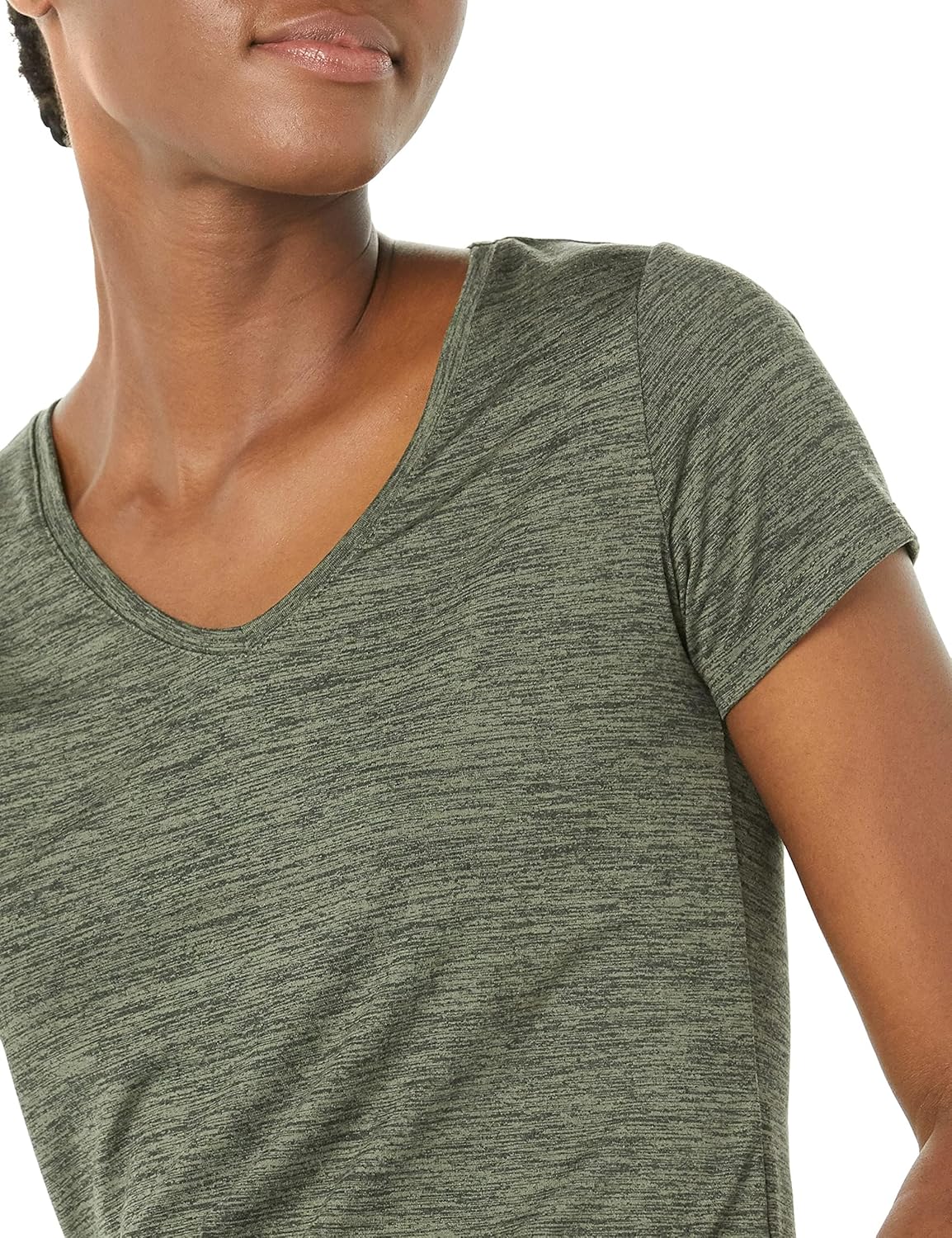 Amazon Essentials Women's Active Quick Dry Tech Stretch Short-Sleeve V-Neck T-Shirt (Available in Plus Size), Pack of 2 - Image 5