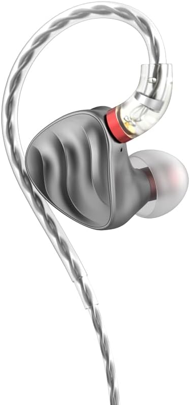 FiiO FH3 HiFi Earphones 3 Drivers (1 Dynamic + 2 Knowles BA), in-Ear Earphones High Resolution, Bass Sound, High Fidelity for Smartphone/PC/Tablet (Titanium) - Image 2