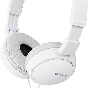 Sony ZX Series Wired On-Ear Headphones, White MDR-ZX110