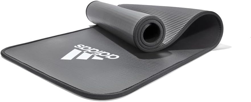 adidas 10mm Extra Thick Training Mat with Carrying Strap and Non-Slip Textured Base - Cushioned Workout Mat for Home Gym, Floor Workouts, and Intense Exercises - Portable and Durable - Image 2