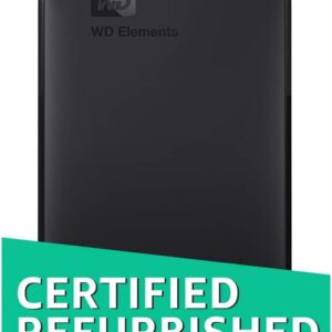 WD 2TB Elements Portable External Hard Drive – USB 3.0 – WDBUZG0020BBK-WESN (Renewed)