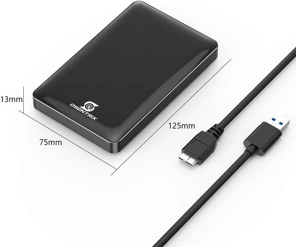 O1-BK 1TB USB 3.0 Pocket-Size Portable External Hard Drive (for Windows, MacOS, Xbox, PS) - Image 3
