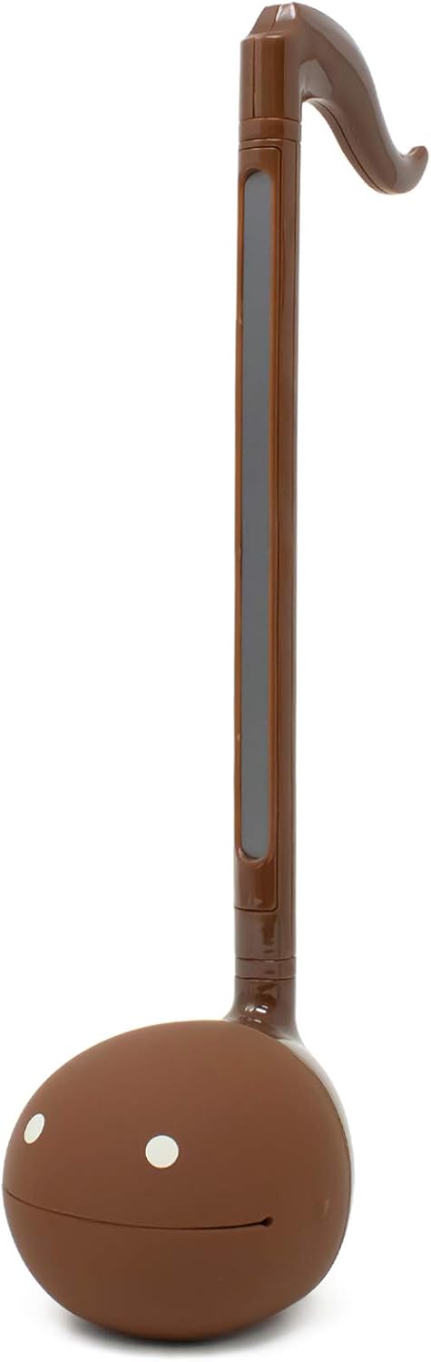 Otamatone Japanese Electronic Musical Instrument Portable Music Synthesizer from Japan by Maywa Denki Studio Award Winning, Educational Fun Gift for Children, Teens & Adults - Chocolate
