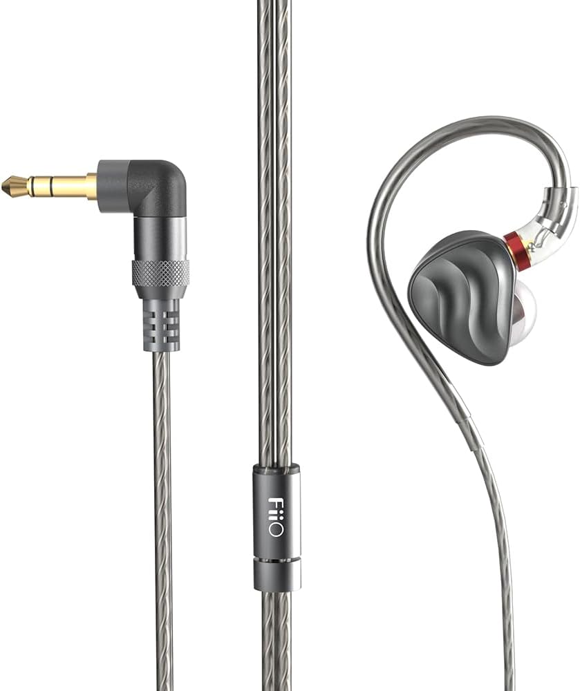 FiiO FH3 HiFi Earphones 3 Drivers (1 Dynamic + 2 Knowles BA), in-Ear Earphones High Resolution, Bass Sound, High Fidelity for Smartphone/PC/Tablet (Titanium) - Image 3