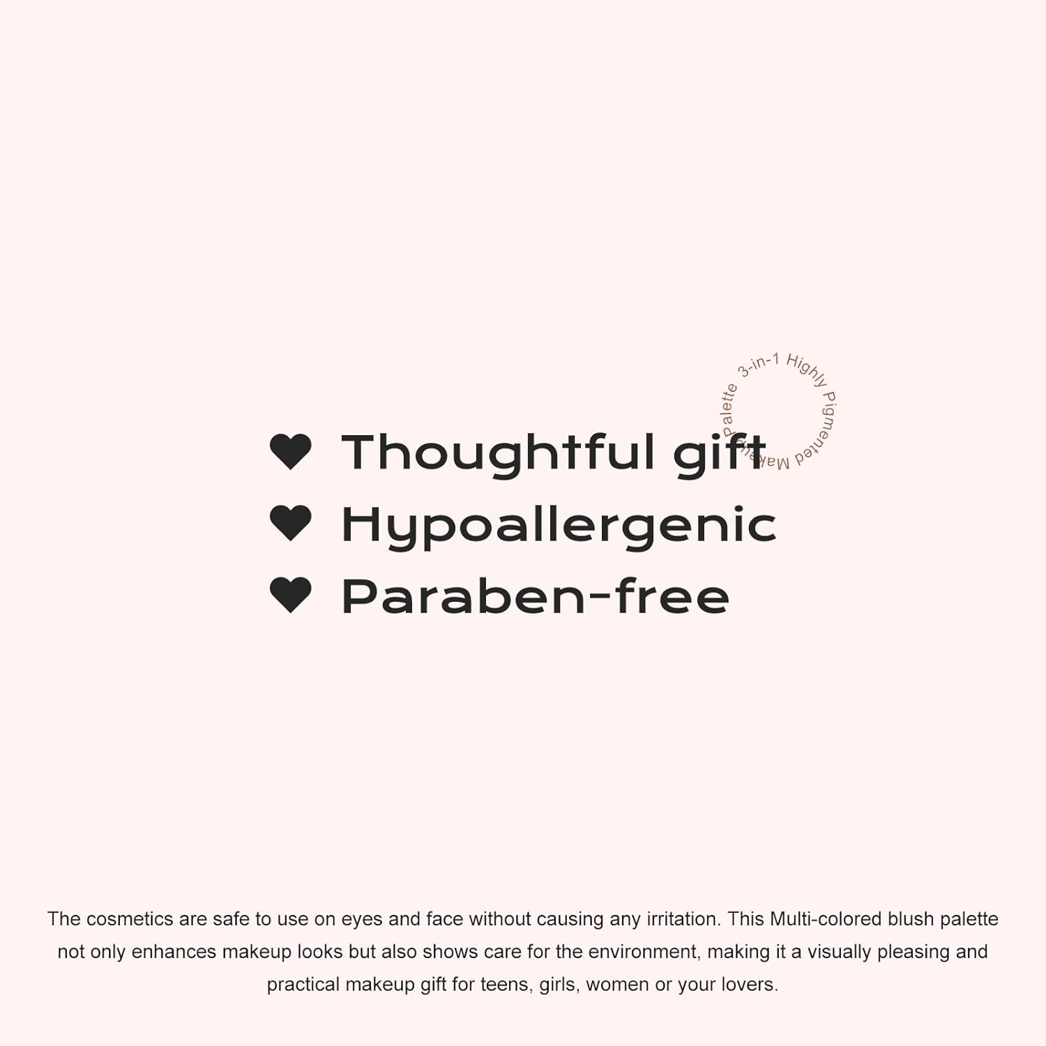 Color Nymph 3 Colors Contour Blush Highlighter Makeup Palette | 3-IN-1 Multi-Colored Shimmer & Matte Long-Lasting Travel-Friendly Make up Kit, Includes Brush & Mirror | Stacked Makeup Design (Purple) - Image 8