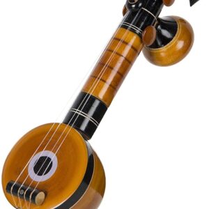 Indian Musical Instrument Wooden Veena Antique and Elegant Showpiece for Home Décor, Temple, Office, Table, Desk, Showpiece – Pack of 1 (Size – 10″X3″ Approx.)
