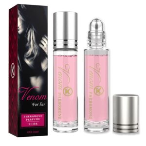 Women Pheromone Perfume – Long-lasting and Addictive Personal Roll-on Pheromone Perfume Oil Fragrance – Cologne for Women to Attract Men (Pack of 2)