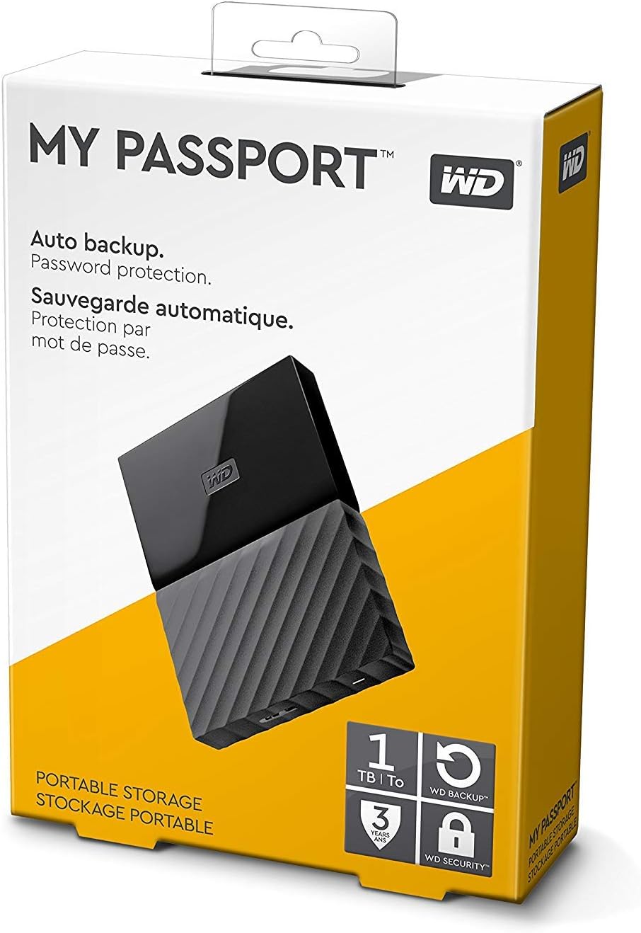 WD 1TB Black My Passport Portable External Hard Drive - USB 3.0 - WDBYNN0010BBK-WESN - Image 5