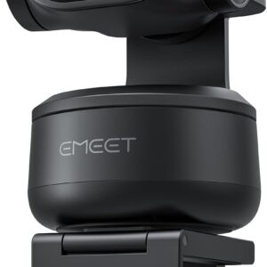 EMEET PIXY Dual-Camera AI-Powered PTZ Camera 4K, AI Tracking, PDAF&AI Autofocus 0.2s, 1/2.55” Sony Sensor, 3 Mics, Presets, Gesture Control, 4K Webcam for Streaming and OBS/Twitch/Switch 2 Compatible