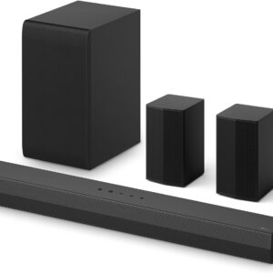 LG S40TR 4.1 ch. Home Theater Soundbar with Rear Surround Speakers and Wireless Subwoofer, Wow Interface, Dolby Audio, AI Sound Pro, 2024 Model, Amazon Exclusive
