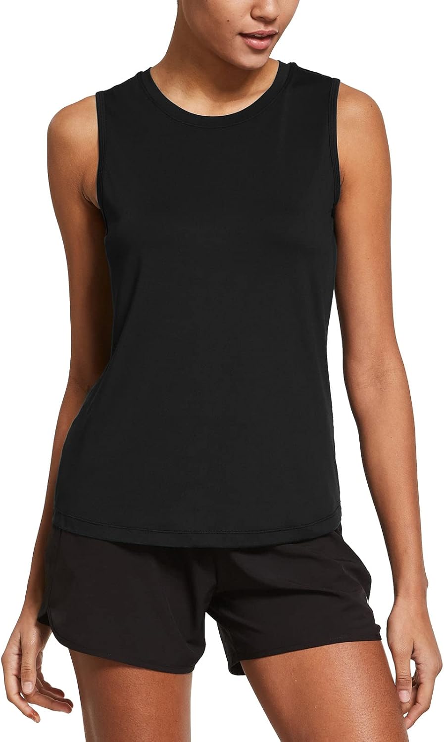 baleaf Workout Tank Tops for Women Sleeveless Running Athletic Loose Fit Yoga Tops Active Shirts Sports Gym Exercise - Image 2