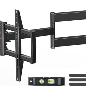 ELIVED Long Arm TV Mount for Most 42-75 Inch TVs, 32″ Long Extension Arm Corner TV Wall Mount, Articulating Wall Mount tv Bracket Swivel and Tilt, Holds up to 99 lbs. Max VESA 600x400mm, YD1036