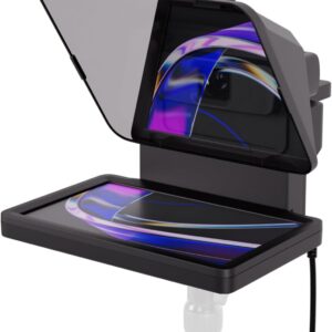 Elgato Prompter – Teleprompter with Built-in Screen for YouTube, Twitch, Zoom, MS Teams and More, Supports DSLR/Webcam/Smartphone, Drag & Drop Monitor Display, Works with Mac/PC & Stream Deck