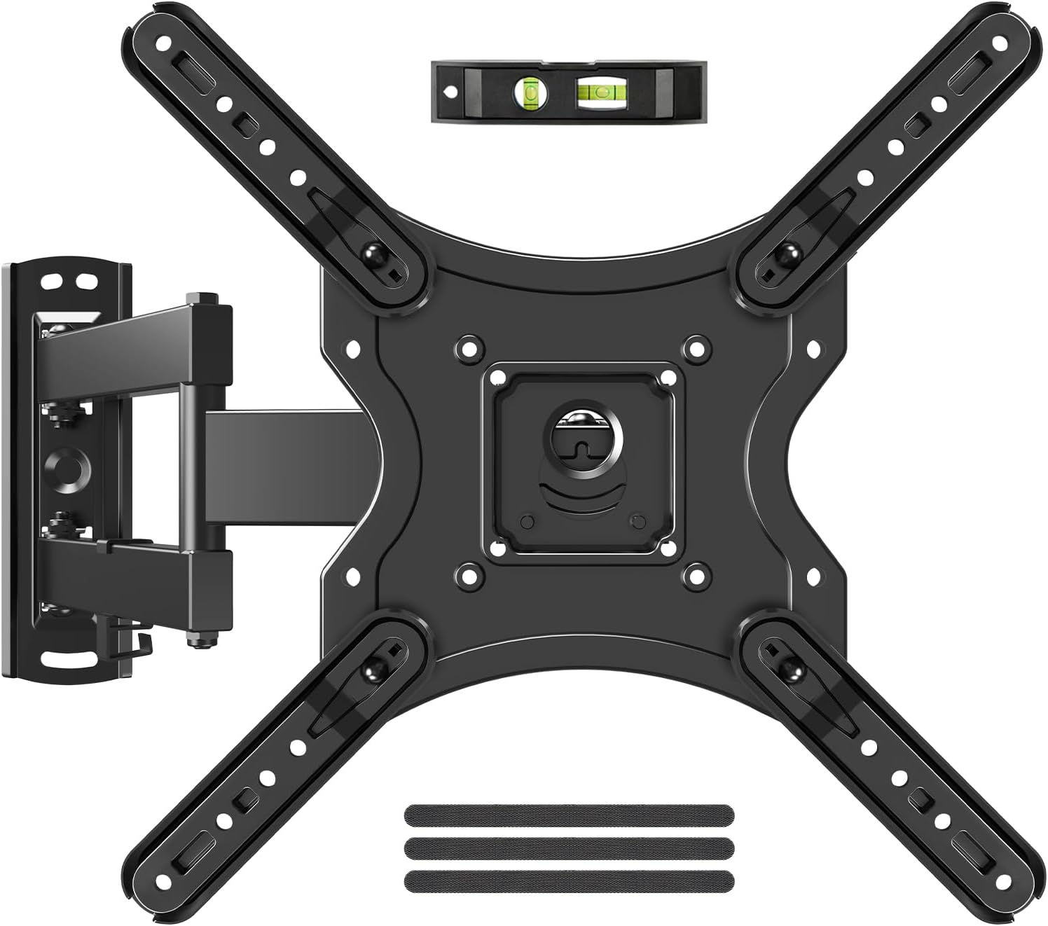 ELIVED Full Motion TV Wall Mount for Most 26-60 Inch TVs, Articulating Arms Swivel and Tilt tv Mount, Wall Mount Brackets Max VESA 400x400, Single Stud Perfect Center Design, Holds Up to 77 lbs.