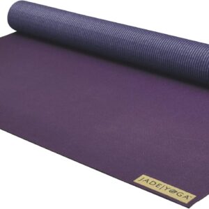 JadeYoga Voyager Yoga Mat – Lightweight & Portable Rubber Yoga Mat – Non-Slip Exercise Mat for Women & Men – Great for Yoga, Home Workout, Gym Fitness, Pilates, Stretching, and More