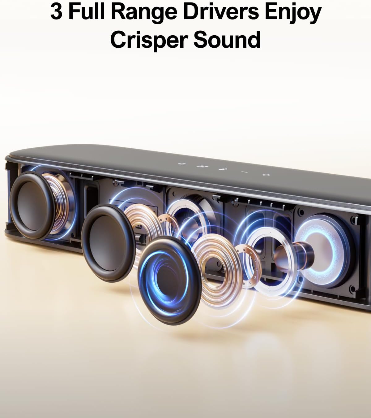 ULTIMEA 5.1ch Sound Bar with Subwoofer, Home Theater Virtual Surround Sound System for TV, Soundbar with App Control, 2 Surround Speakers, Opt/AUX, Peak Power 250W, Aura A30 - Image 6