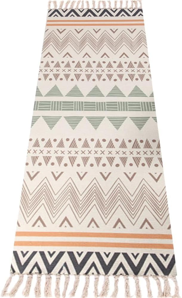 nuveti Cotton Yoga Mat - Absorbent, Grippy Tight Weave, Ashtanga & Hot Yoga Rug, Helps with Slippery Hands & Feet