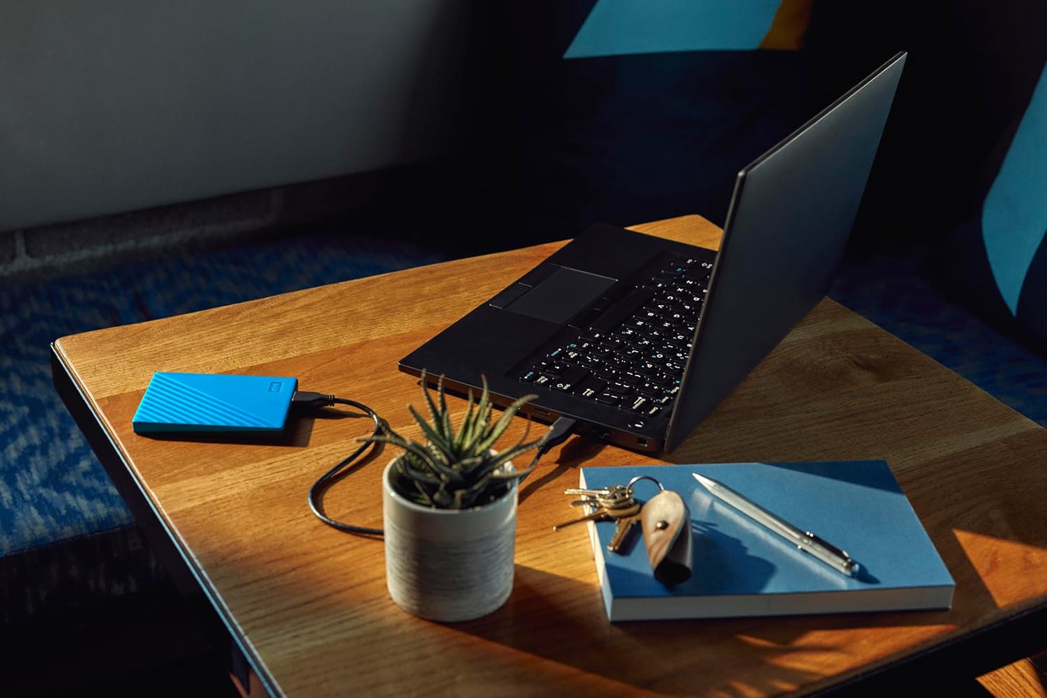 WD 4TB My Passport, Portable External Hard Drive, Blue, backup software with defense against ransomware, and password protection, USB 3.1/USB 3.0 compatible - WDBPKJ0040BBL-WESN - Image 7