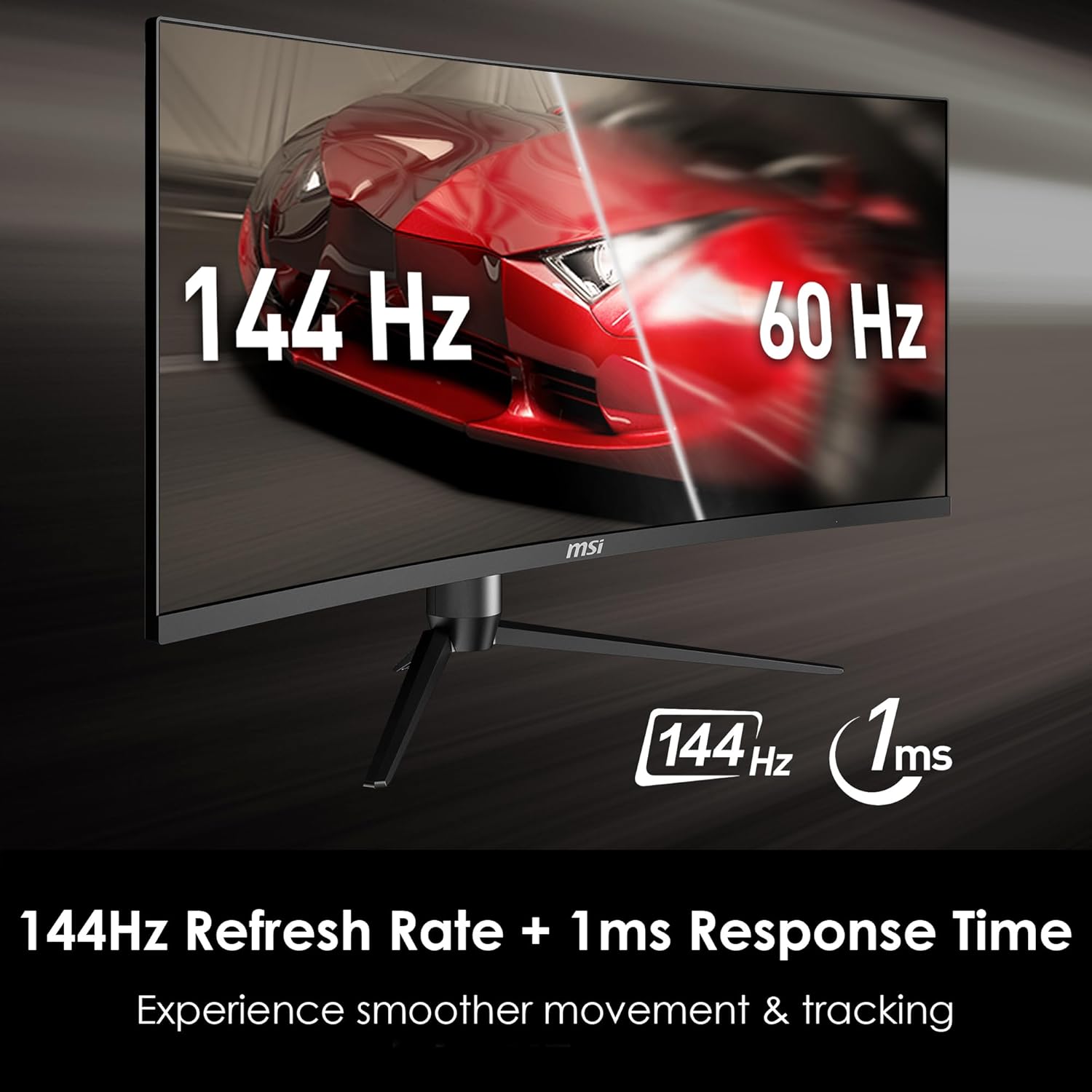 MSI Optix MAG342CQR 1500R Curvature 21:9 Aspect Ratio Narrow Bezel 1ms 3440 x 1440 (UWQHD) 144Hz Refresh Rate Tilt/Swivel/Height/Pivot Adjustment 34" AMD Freesync Gaming Curved Monitor, Black - Image 3