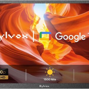 SYLVOX 32 inch Outdoor TV, Full Sun Outdoor Television 1500 Nit High Brightness, 1080P FHD Sunlight Readable Display, IP55 Weatherproof TV, Smart TVs for Outdoor Entertainment (Pool SE/2025)