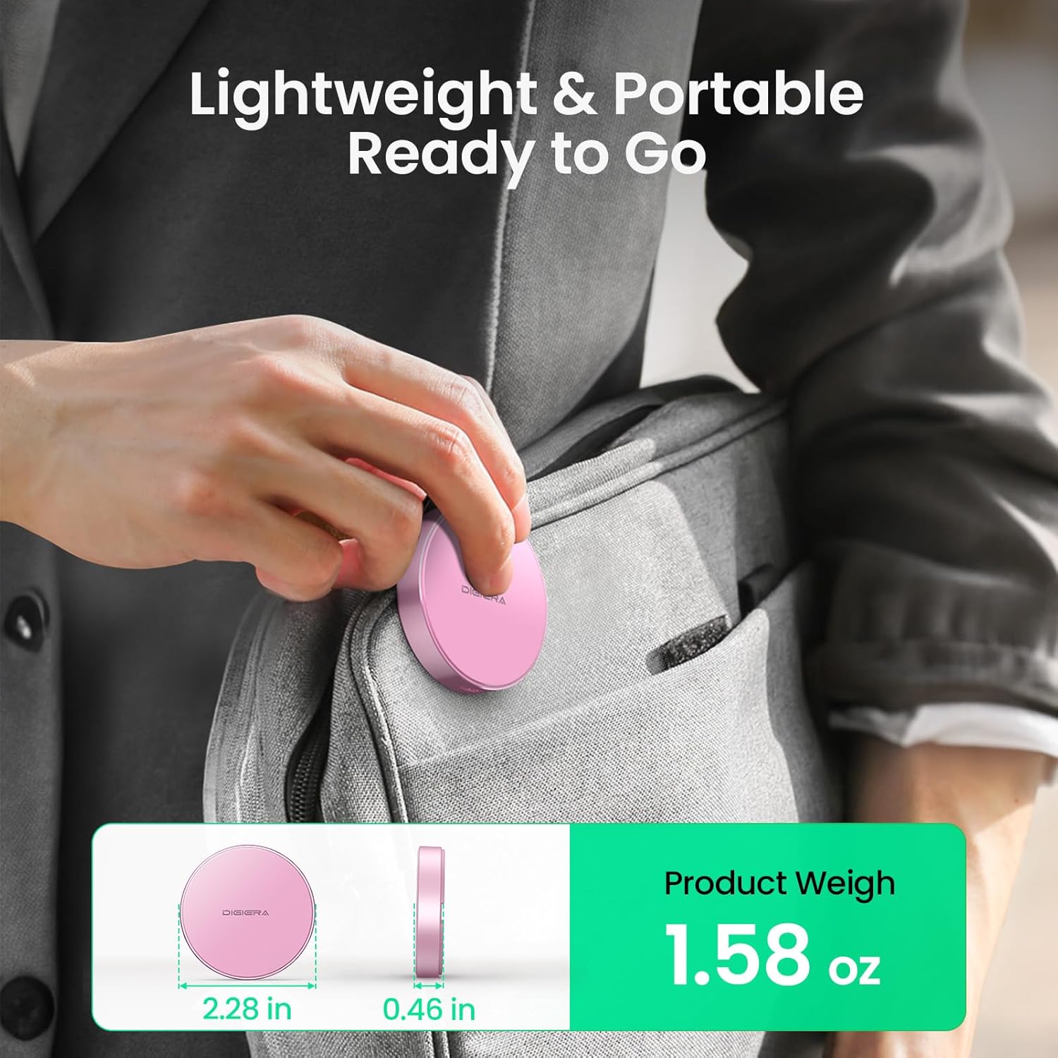 2TB Magnetic Portable SSD, External Solid State Drives with USB-C 3.2 Gen 2x2, Speed Up to 2000MB/s, Compact & Durable, Compatible with iPhone 15/16 Series and Other USB-C Devices, Pink - Image 8