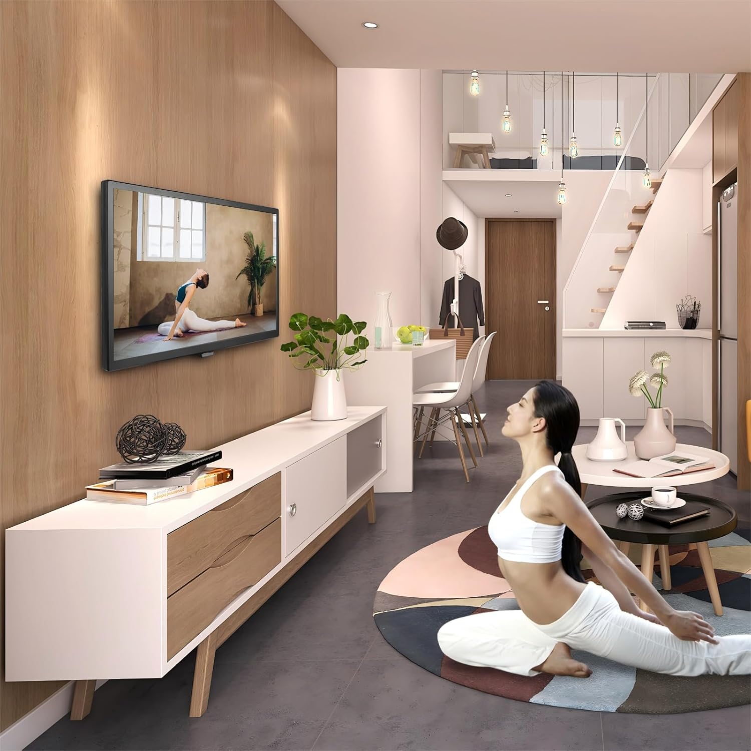 19 Inch TV 1440 * 900 HD Flat Screen Widescreen TV with ATSC Tuner Antenna,Remote/HDMI/USB/AV/VGA Input, Suitable for Kitchen Bedroom RV Camper (No Smart TV) - Image 7