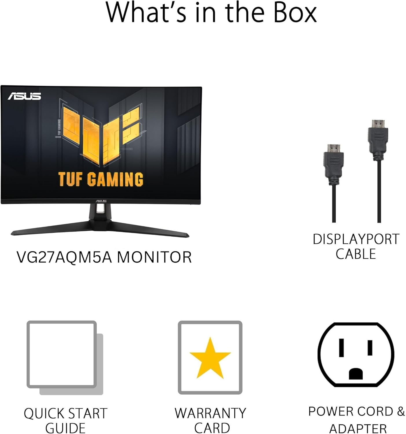 ASUS TUF Gaming 27” 1440P Monitor (VG27AQM5A) - QHD (2560x1440), 300Hz, Fast IPS, Extreme Low Motion Blur Sync, 0.3ms, Speaker, 95% DCI-P3, Shadow Boost, DisplayWidget Center, 3 yr Warranty - Image 8
