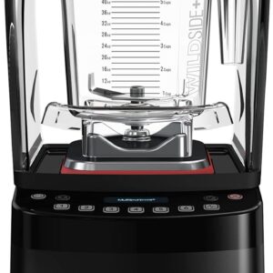 Blendtec Stealth 885 Commercial Blender, WildSide+ Jar, Blendtec Stealth Sound Enclosure, Strongest Commercial-Grade Power, Self-Cleaning, 42 Pre-programmed Cycles, Black