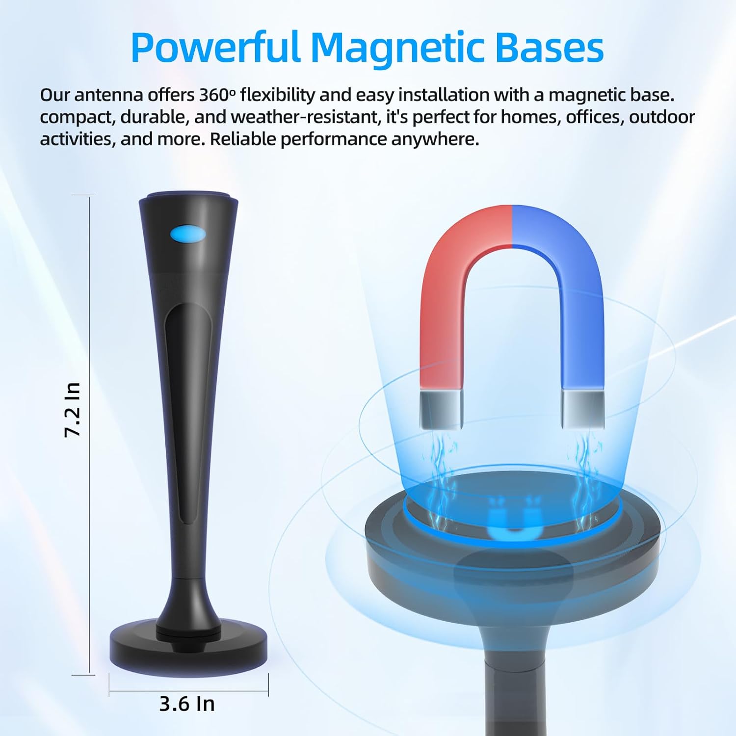 2025 TV Antenna for Local Channels,Long Range TV Antenna Indoor/Outdoor, HD Antenna for Smart TV with 16.5ft Cable Supports 4K 8K 1080p - Image 5