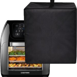 Air Fryer Cover Heavy Duty Heat-resistant Waterproof Dust Protective Case Compatible with CHEFMAN Multifunctional Digital Air Fryer 10L Family Size (Black)