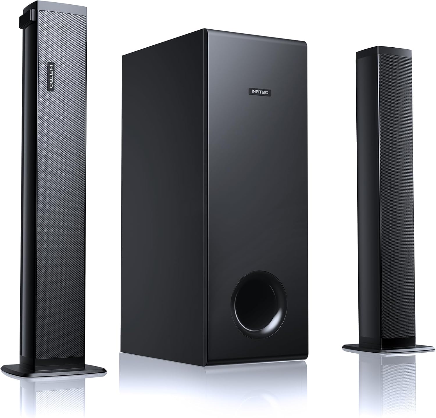 Sound Bar for Smart TV 2.1CH 190W Peak Power Soundbar with Subwoofer Detachable 2-in-1 BT 5.4 Surround Sound System 12L Deep Bass for PC Game with HD-ARC/Opt/USB/AUX Home Theater