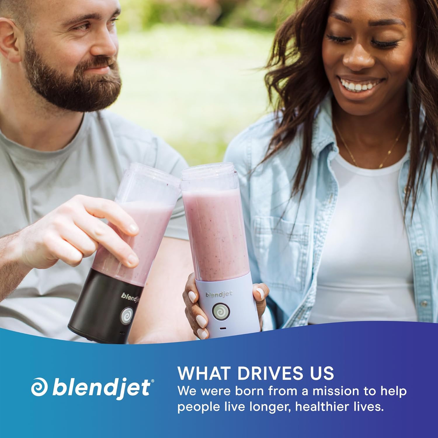 BlendJet Portable Blender for Smoothies & Shakes - 16oz BlendJet 2 Cordless Personal & Small Blender, USB-C Rechargeable & Self Cleaning - Quiet Mini Travel Blender with Stainless Steel Blade (Black) - Image 6