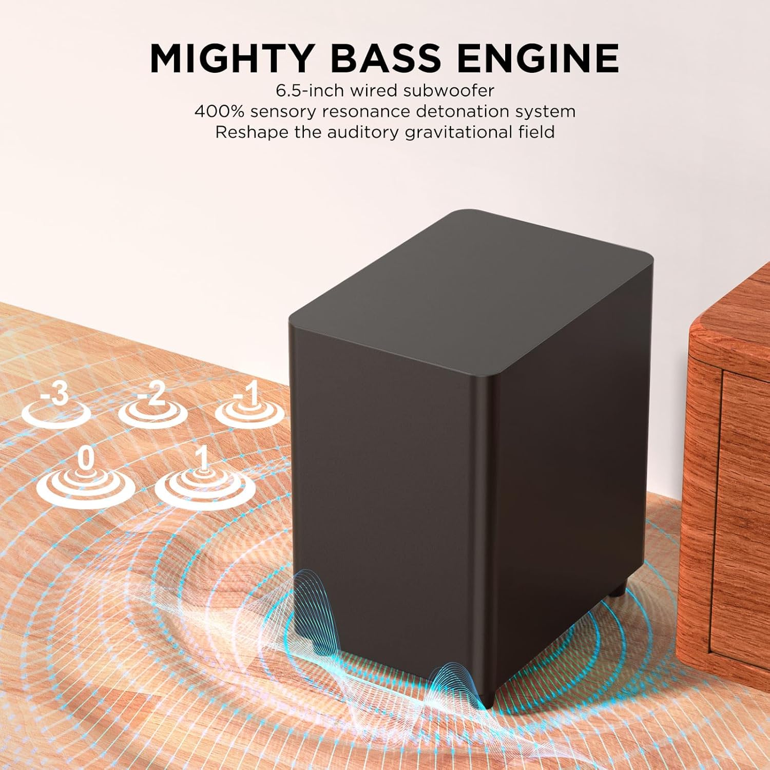 Miroir 5.1 Sound Bar for Smart TV, with Dolby Atmos & Wireless Subwoofer, 410W Bluetooth Surround Sound System, Immersive 3D Sound Home Theater System for HDMI eARC - Image 8