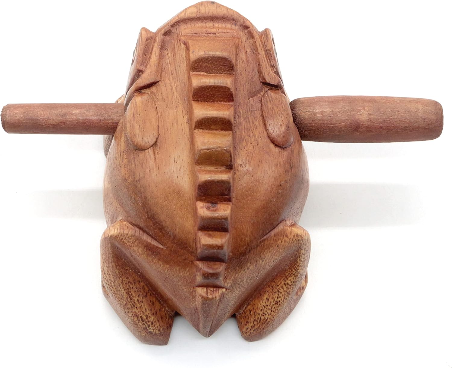 BSIRI 4" Frog Guiro Rasp - Small Instrument Musical Wooden Percussion Wood Block Instrument of Frog Noise Maker and Cool Music Gifts Ideas Funny Weird Instruments for Adults Made from Nature Wood - Image 9