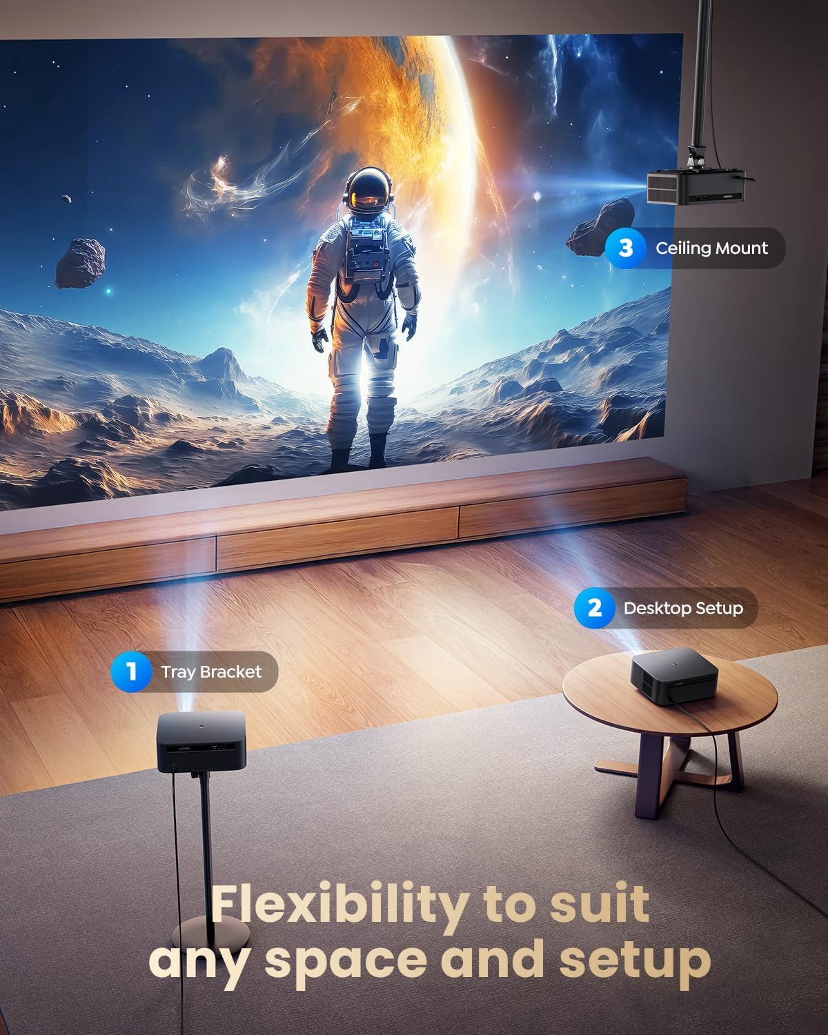 Google TV 4K Supported Smart Projector,Outdoor & Home Theater Projector with Wi-Fi 6 and Two-Way Bluetooth 5.2,Auto Focus & Keystone,800 ANSI,WiMiUS K13 Movie Proyector for Indoor & Outdoor Use - Image 8