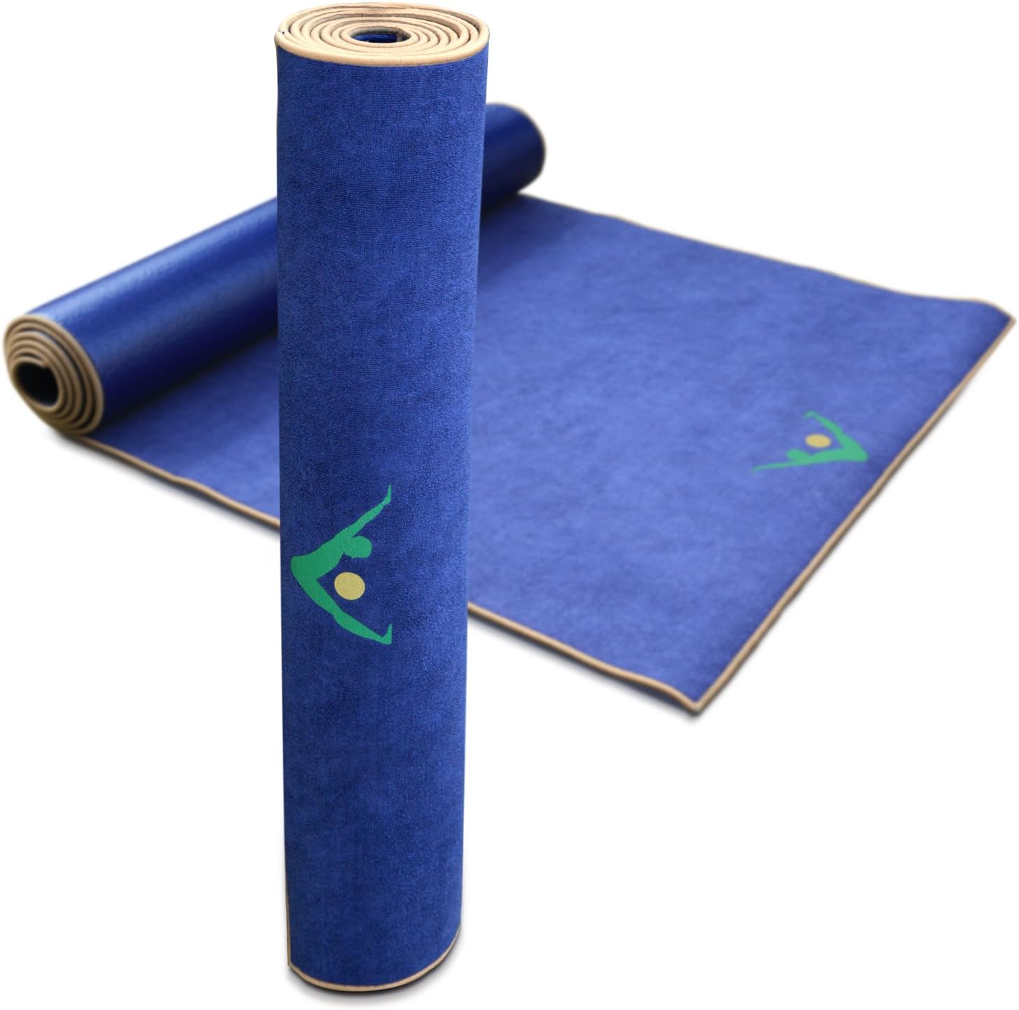 AURORAE Synergy 2in1 Hot Yoga Mat with integrated Non Slip Microfiber Towel. No Slipping No Bunching/Odor Patent Protected, Machine Washable - Image 3