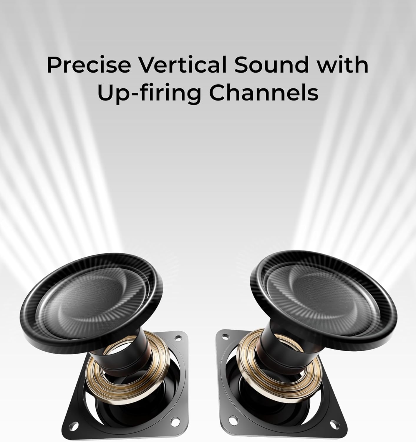 ULTIMEA 3.1.2ch Sound Bar with Dolby Atmos, Surround Sound System for TV with 6.5 inch Subwoofer, Sound Bar for Smart TV, Soundbar with Subwoofer for Home Theater, BT 5.4, HDMI eARC, Skywave F30 Boom - Image 5