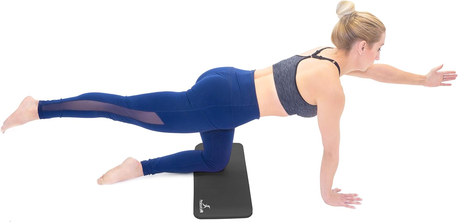 ProsourceFit Extra Thick Yoga Knee Pad and Elbow Cushion 15mm (5/8”) Fits Standard Mats for Pain Free Joints in Yoga, Pilates, Floor Workouts - Image 3