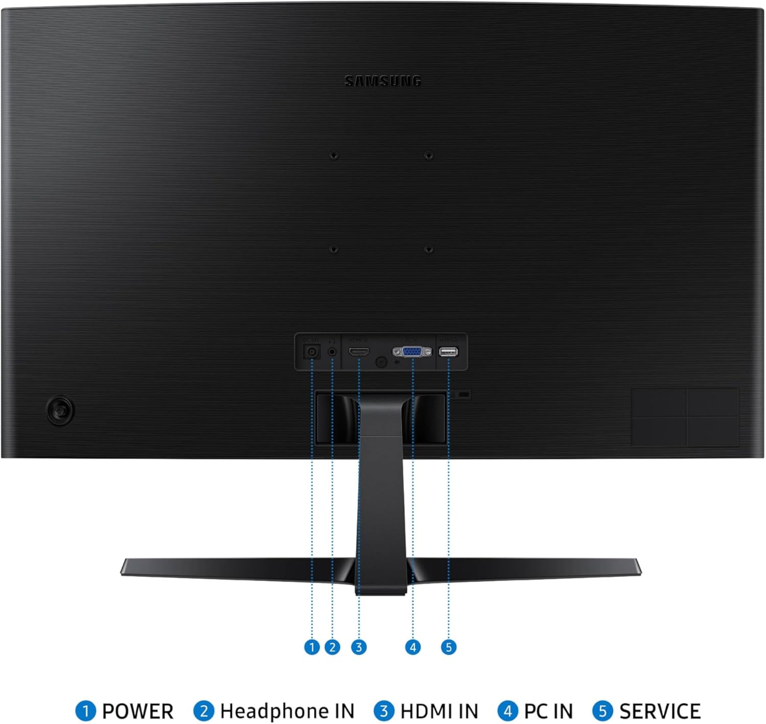 Samsung 27" Essential S3 (S36GD) Series FHD 1800R Curved Computer Monitor, 100Hz, Game Mode, Advanced Eye Comfort, HDMI and D-sub Ports, LS27D366GANXZA, 2024 - Image 8