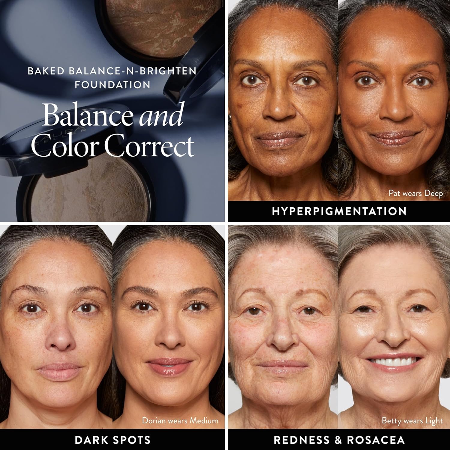 LAURA GELLER NEW YORK Award-Winning Baked Balance-n-Brighten Color Correcting Powder Foundation - Light - Buildable Light to Medium Coverage - Demi-Matte Natural Finish - Image 6