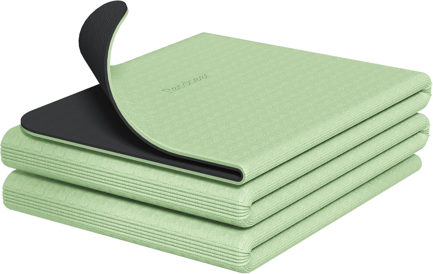 Readaeer Foldable Yoga Mat for Travel Folding Yoga Mat 6mm Thick with Carrying Bag, Non-Slip TPE Exercise Pilates Mat for 72" L x 24" W x 0.24 Inch - Image 7