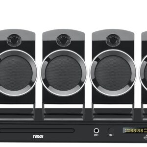 NAXA Electronics ND-859 5.1-Channel Home Theater DVD/Digital Media Player and Karaoke System, black