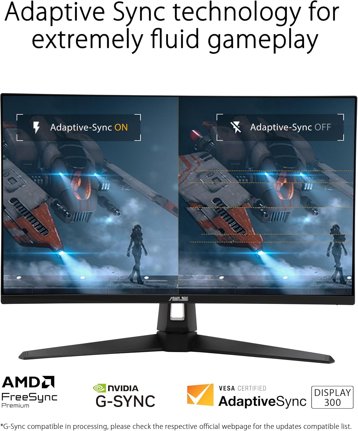 ASUS TUF Gaming 27” 1440P Monitor (VG27AQM5A) - QHD (2560x1440), 300Hz, Fast IPS, Extreme Low Motion Blur Sync, 0.3ms, Speaker, 95% DCI-P3, Shadow Boost, DisplayWidget Center, 3 yr Warranty - Image 5