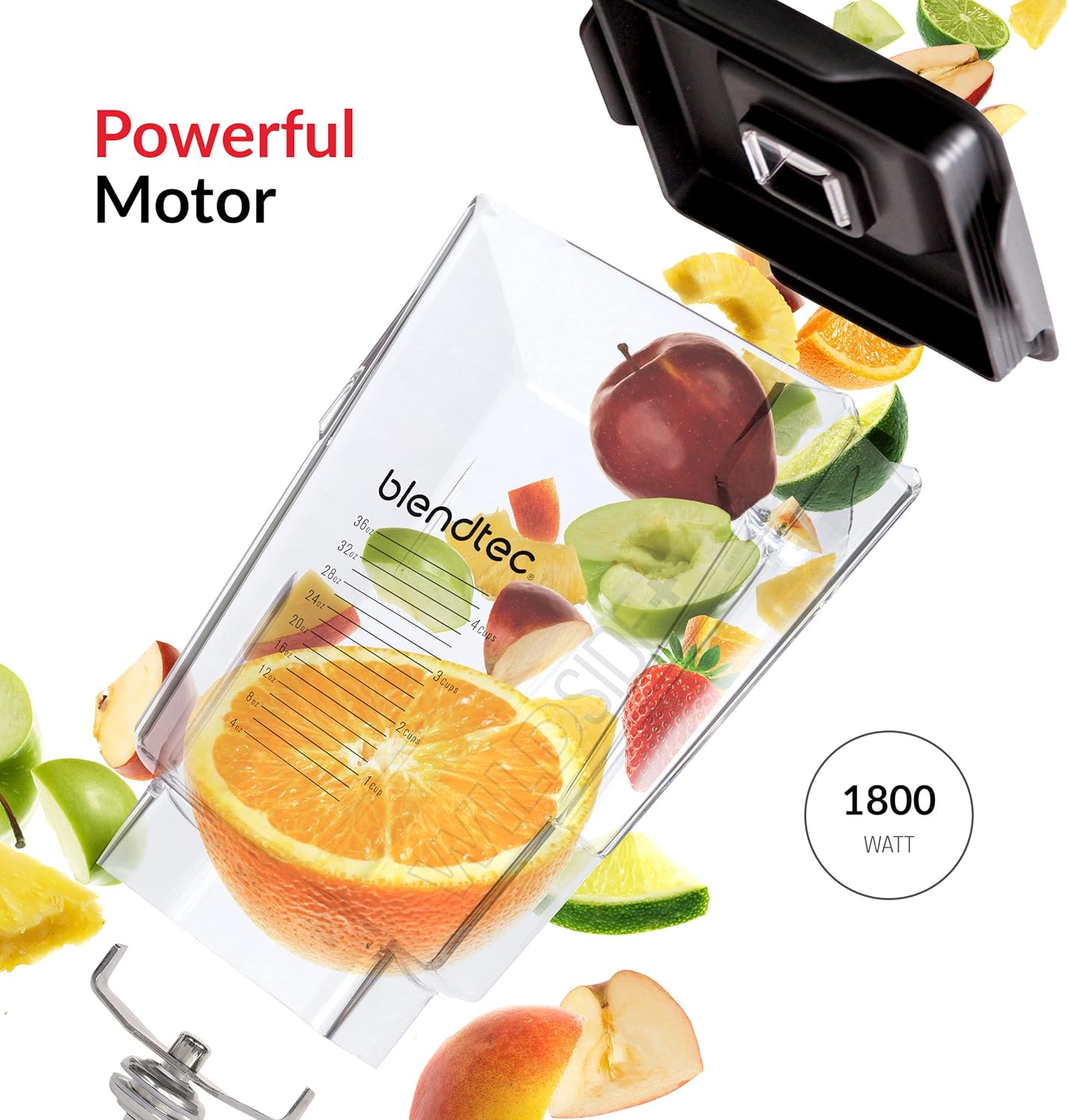 Blendtec Stealth 885 Commercial Blender, WildSide+ Jar, Blendtec Stealth Sound Enclosure, Strongest Commercial-Grade Power, Self-Cleaning, 42 Pre-programmed Cycles, Black - Image 4